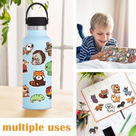 Cute Animal Stickers Colorful Animal Waterproof Stickers Vinyl Cute Aesthetic - Picture 5 of 5